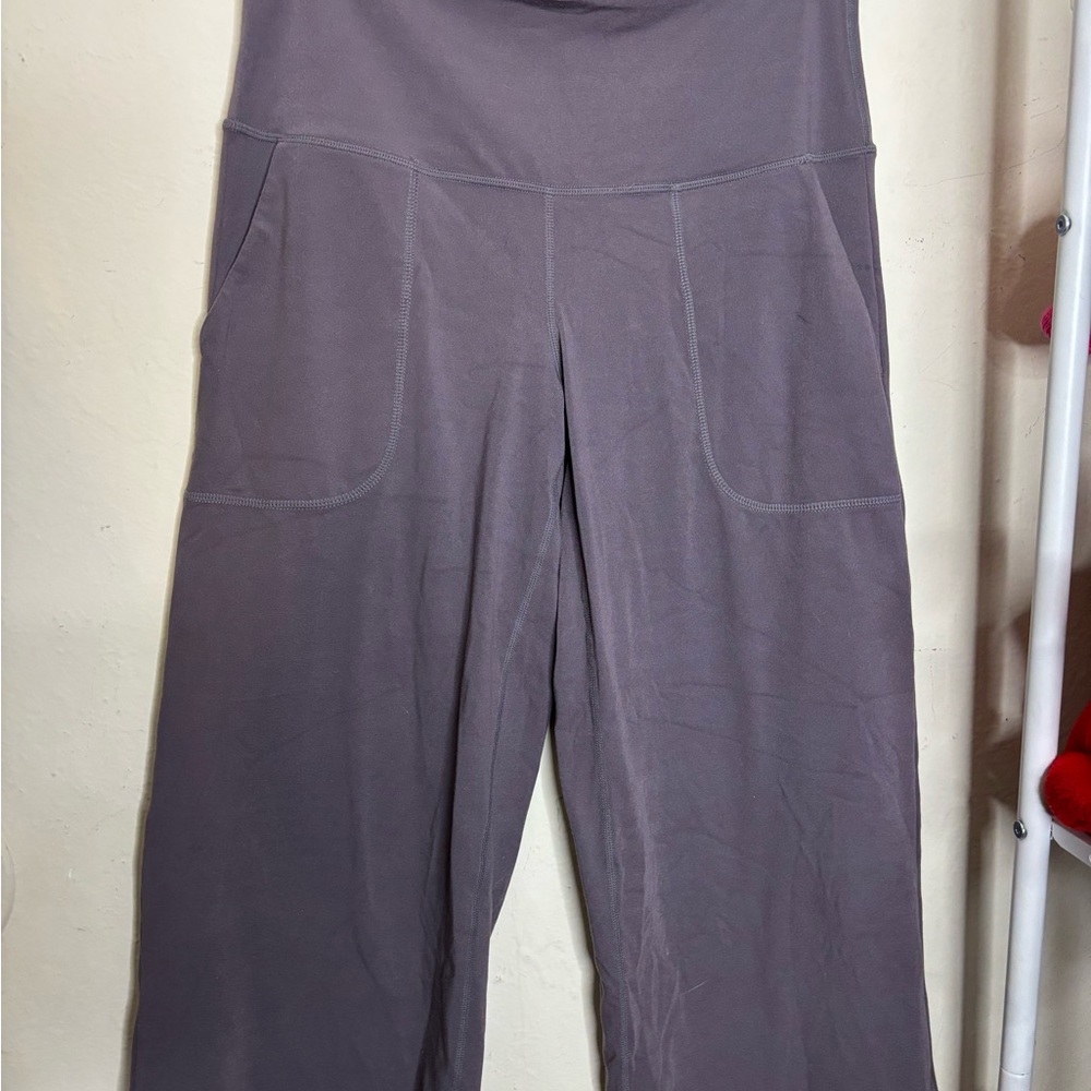 Tuff Athletics Charcoal Wide-Leg Pants